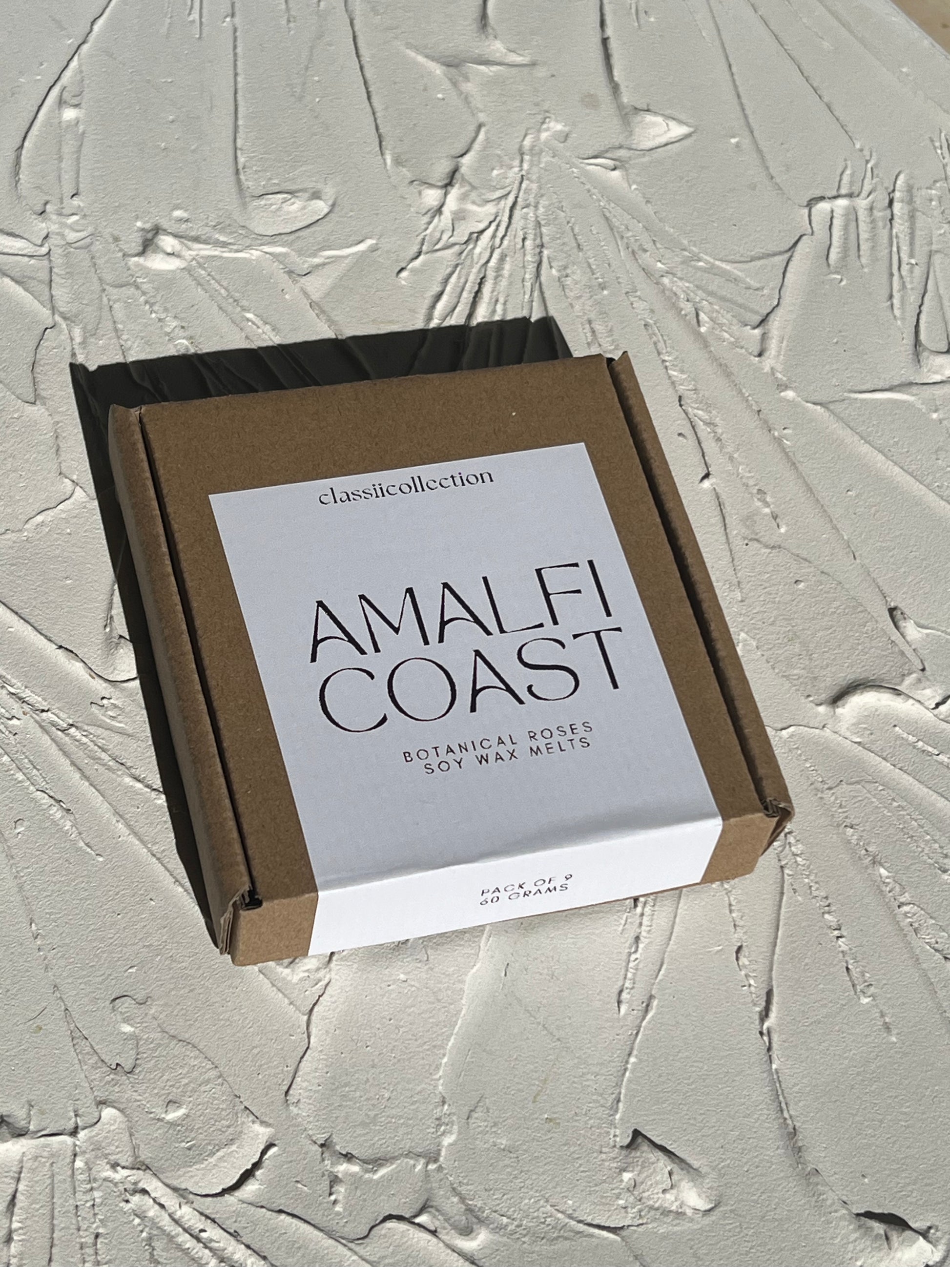 Classii Soy Wax Botanical Rose melts in Amalfi Coast