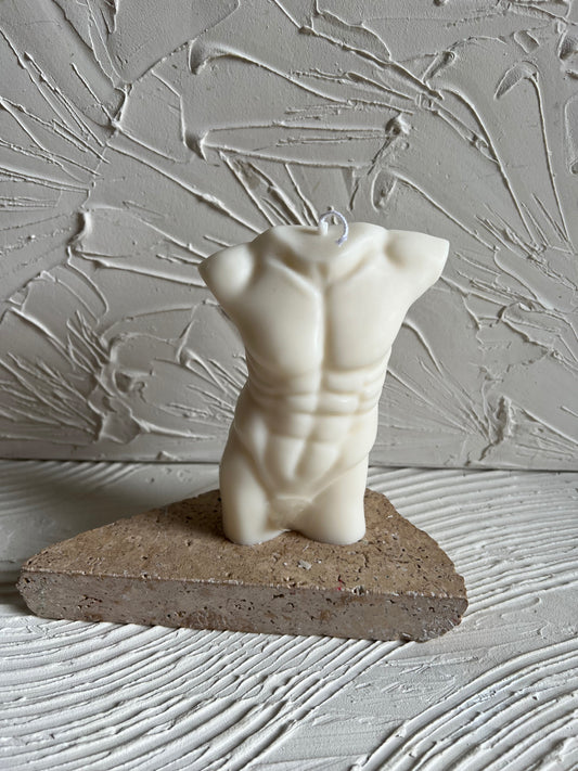 Classiicollection's handcrafted body candles, front picture