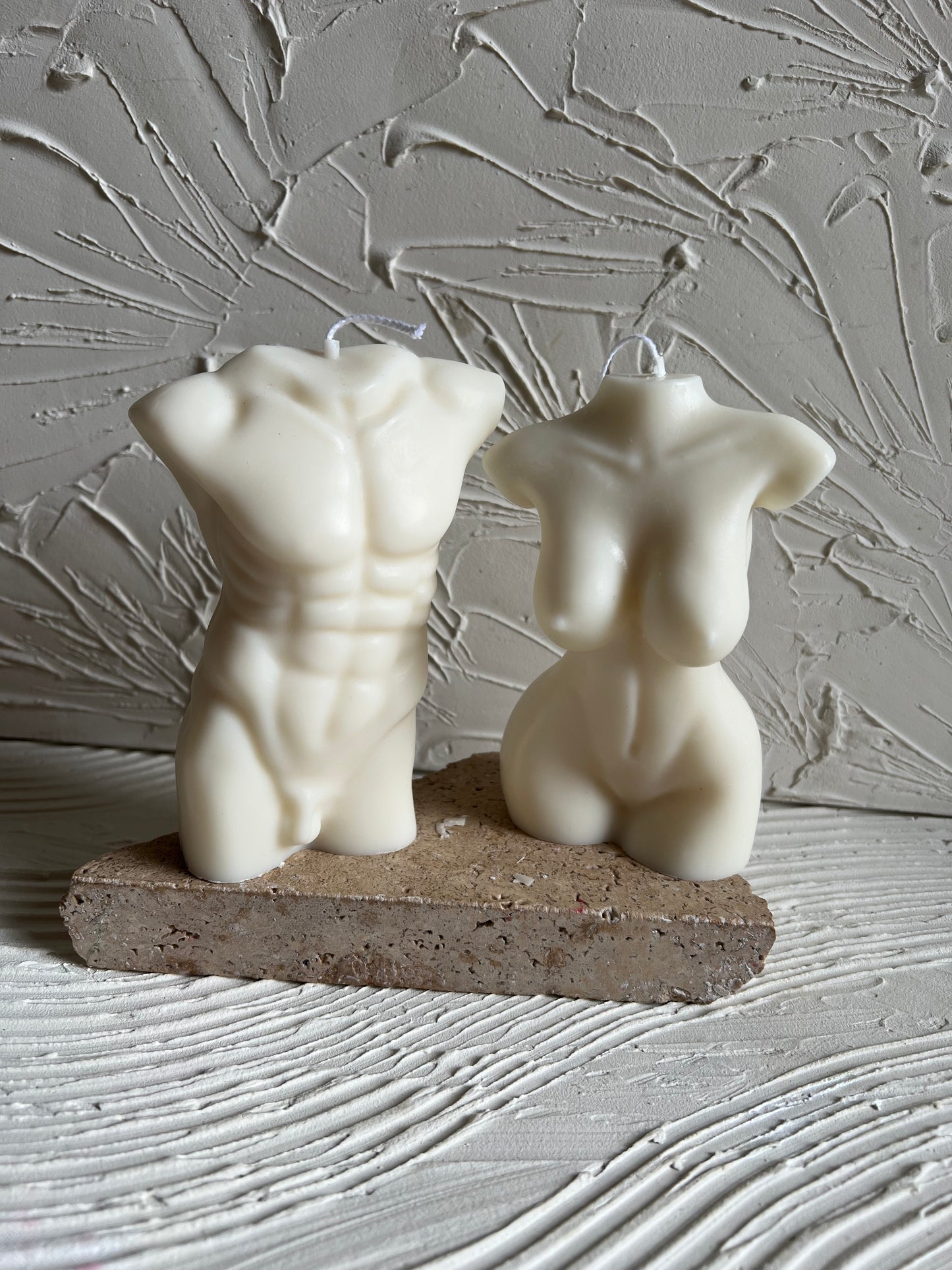 Classiicollection's handcrafted body candles, front picture