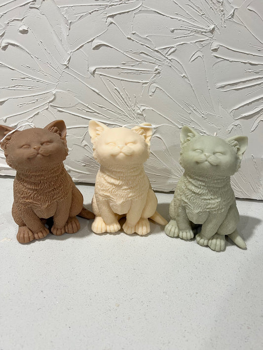 Classiicollection's handcrafted scented rainbow cat candles, front picture